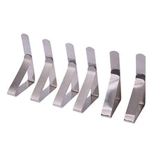 WT-DDJJK Clip Fissa, 6 Pezzi in Acciaio Inox Copertura tovaglia Clip Supporto Morsetto Fornitura per Picnic Party