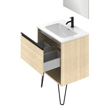 Amizuva Yoko Mobile da bagno, in legno, 60 cm, 3 pezzi