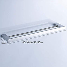 Cxcdxd Porta Asciugamani da Bagno, Porta Asciugamani in Acciaio Inossidabile 304, Porta Asciugamani da Bagno, Porta Asciugamani Doppio, Porta Asciugamani in Acciaio Inossidabile (Dimensioni: 50 cm)