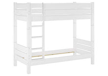 Erst-Holz Letto a Castello per Adulti Bianco 100x200 nicchia da 100cm DIVISIBILE 60.16-10WT100