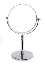 HIMRY Doppia Faccia Specchi da Trucco, Ingranditori 10X con Piedistallo, 14,7 cm 6 Pollici Specchio da Tavolo, Specchio Bagno per Trucco e Rasatura, Cromato, KXD3106-10x