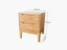 LSX-Comodino Comodino in Rovere in Legno, armadietto per armadietti Armadio per Alimenti Armadio ad Angolo Camera da Letto Mobili in Legno Moderno Semplice 42x40x50cm OYO