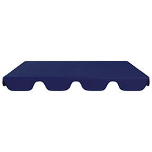 GOTOTOP - Copertura di ricambio per tettuccio parasole per altalena da giardino, 192 x 147 cm, colore: Blu