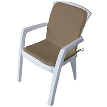 Maratex - Cuscino Copri Sedia da Giardino - Morbidissimo - 45x90 - MOD. Relax Tinta Unita Fango