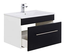 Set di mobili da bagno SANTINI 75 (4 pezzi) nero satinato
