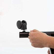 Shengluu Sgabello Bagno PU in Pelle Sgabello Girevole Poltrona Nera Ergonomia Sgabello Regolabile in Altezza Migliorare La Postura (Colore : Nero)
