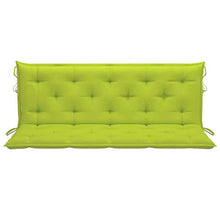 vidaXL Cuscino per Dondolo Verde Brillante 150 cm in Tessuto