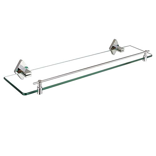 NHLBD Mensola da Bagno, mensola portaoggetti - Montato mensola di Vetro di stoccaggio Rack for Cucina partizione da Bagno (Dimensioni: 60 * 12cm) (Size : 50 * 12cm)