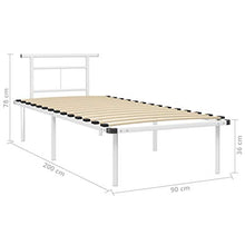 FAMIROSA Giroletto Giroletto Bianco in Metallo 90x200 cm-4821