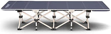 -Recliners Sedia Large Pieghevole Away Guest Letti Singoli a 10 Piedi Pieghevole Letto Camp Letto Deluxe Deluxe Confortevole Argento Grigio Grigio Siesta capacità di carico Fino a