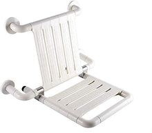 Sgabello per il bagno Bagno Sgabello AntiSlip doccia Sedile sgabello pieghevole a parete vasca da bagno Sgabello Spazio 304 in acciaio inox Wallmounted doccia Sedile Sgabello con schienale for anziani