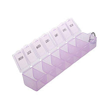 2pcs settimanale pillola organizzatore 7 giorni viaggio medicina scomparti stoccaggio vitamina rosa 1pcs
