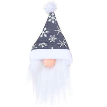 QiChan 6 Pezzi Coperchio Decorativo per Bottiglia di Vino di Natale, Adorabili gnomi di Natale Coperchio per Bottiglia di Vino, Sacchetti per Bottiglie di Cappello di Babbo Natale (Rosso e Grigio)