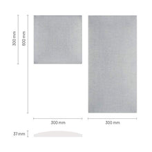 Isolbau Pannello da parete decorativo decorativo 3D da parete, cuscino da parete in tessuto, decorazione moderna e imbottita, per camera da letto, letto quadrato, 30 x 30 cm, K09