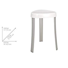 WENKO 19565100 Sgabello portabiancheria Corrente bianco - sedile, Materiale plastico, 38 x 45 x 35.5 cm, Bianco