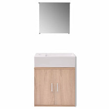 Zora Walter - Set da Bagno Composto da 3 Pezzi e 1 mobiletto da Parete, 1 Specchio e 1 lavabo