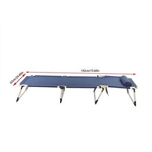 Lettino Pieghevole,Sdraio Pieghevole Alta,Lettino Prendisole con Poggiatesta Rimovibile,Struttura in Alluminio Antiruggine,Superficie in Fibra Sintetica,Max Portata 150 kg,192 x 62 x 30cm (blu)