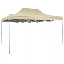 vidaXL Tenda Pieghevole Pop-up 3x4,5 m da Giardino Crema Tendone Gazebo Party