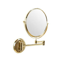 Kanqingqing Specchio per Il Trucco Trucco LED Specchio da Toilette con ingrandimento dello Specchio Specchio cosmetico a 360 ° di Rotazione Ventosa Base (Colore : Oro, Dimensione : 8in)