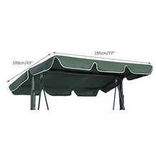 LSGD Baldacchino per Sedia a Dondolo, Copertura per Altalena Impermeabile per Esterno a 2/3 posti Amaca Estiva Coperchio Superiore Tendalino di Ricambio per tendalino, per Giardino