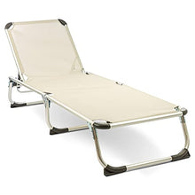 MaxxGarden, lettino prendisole pieghevole da campeggio, sdraio relax in alluminio, 189 x 59 cm, grigio