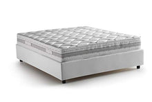 Dmora Talamo Italia Letto Contenitore Matrimoniale Silvia Sommier, Made In Italy, 160 x 190 Cm, Bianco