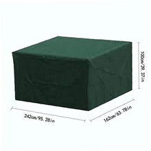 Tessuto Di Oxford Mobilio Per L'esterno Scudo Protettivo Rettangolare Verde Impermeabile Pioggia Neve Antivento Per Table Outdoor Sedie Forniture Da Giardino