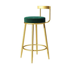 yunyu Sedia Sedia Imbottita in Velluto Sgabello da Bar Moderno per Colazione Bancone Bar Pub Cafeacute Ristorante Cucina e casa Carico Massimo 200 kg, Verde