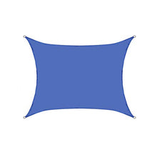 CH-GTJ Tenda da Sole A Vela, Protezione Solare Esterna Impermeabile Awing Rettangolo Baldacchino 98% UV per Posto Auto Coperto Patio Esterno di Grado con Corda Libera,Blu,6X8m