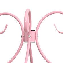 SKM Letto a Baldacchino Rosa in Metallo 160x200 cm