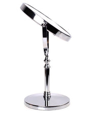 HIMRY Doppia Faccia Specchi da Trucco, Ingranditori 10X con Piedistallo, 14,7 cm 6 Pollici Specchio da Tavolo, Specchio Bagno per Trucco e Rasatura, Cromato, KXD3106-10x