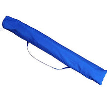 BAKAJI Ombrellone da Mare Spiaggia Giardino con Palo in Acciaio Reclinabile Rivestimento in Tessuto Anti UV Diametro 210 cm con Tracolla Custodia (Turchese)