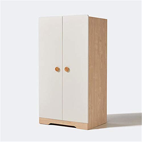 LiChaoWen Moderno Minimalista Camera da Letto Armadio a Due Porte Piccolo Armadio per Bambini per Bambini Armadio per Bambini armadietto Armadi Camera da Letto (Colore : Natural, Size : 139x55x73cm)