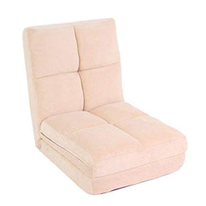 Laishutin Divano Pieghevole Divano Letto Singolo Futon Divano Letto Pieghevole allungabile Regolabile da Terra per Soggiorno e Ufficio (Color : Pink, Size : 180 * 55 * 15cm)