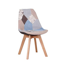 Sedie da pranzo Set di 2/4/6 Sedie da ufficio con sedile imbottito Gambe in legno per sala da pranzo Cucina Soggiorno Camera da letto Mobili da cucina di casa (Gray 2)