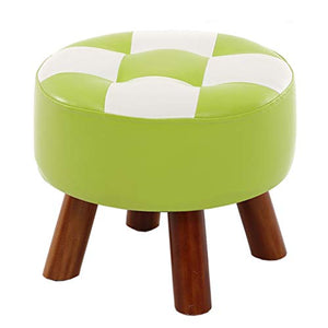 Mobili per la casa e Giardino Sgabello Rotondo per Trucco 丨 Panca Imbottita per Scarpa monoposto con pomello in Ecopelle Ottomani da Cucina