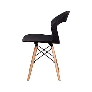 Sedie da pranzo Set di 6 Sedie da ufficio per sala da pranzo Soggiorno Cucina Sedie da toeletta con schienale alto per camera da letto (Black E6)