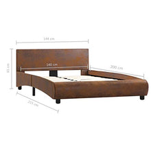 SKM Giroletto Marrone in Similpelle 140x200 cm