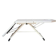Kaibrite lettino da 182cm 60cm,pieghevole,per massaggi estetici, lettino da massaggio,sedia a sdraio,pieghevole in 3 posizioni,mobile per cosmetici,sedia da massaggio,divano (bianco)