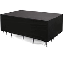 Fodere per mobili da esterno 180x120x74cm, fodere per mobili da giardino impermeabili, copertura per tavolo rettangolare per patio, antipioggia per pioggia e neve, antivento, per set di mobili pe