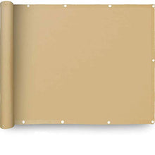 YUANBIAO Frangivista Recinzione 1.2x4m Durevole Copertura Frangivista Ombreggiante Frangivento per Protezione da Sole da Giardino/Balcone/Terrazzo, Color Crema
