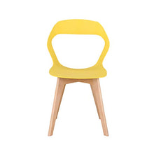 GroBKau, set di 4 sedie semplici e moderne in plastica per soggiorno, sala da pranzo, ufficio, sala riunioni, ristorante, ecc.