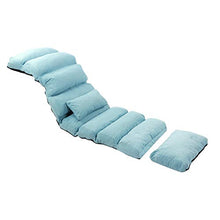 Divano Pigro Regolabile, Divano per Tempo Libero Divano Letto Pieghevole in Acciaio + Panno per Soggiorno, Camera da Letto, Ufficio ECC, con Cuscini e Cuscinetti per Piedi