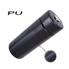 YYYUR Portable Cigar Box, Cedar PU igrometro Cigar Idratante Tube, 5 sigari, Viaggio di Lavoro Viaggi Piccolo Sigaro Tubo,Nero