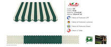 Tenda da Sole T4 a Caduta con Guide Laterali Antivento Dimensioni:L300xH220 (Senza Cassonetto, Corti Classici 376)