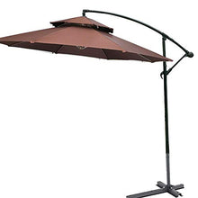 HZK Outdoor Banana Ombrello a sbalzo Appeso con Crank Sistema di Tessuti in Poliestere - Impermeabile e Traspirante Angolo Regolabile for Patio/Pavimenti/Giardino/Gastronomia all'aperto WDDT