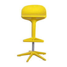 Sgabello Sedie Bar Barstools Contatore girevole Bar Sedie Sedile, Simple plastica regolabile colazione cucina Sgabelli con poggiapiedi e Base, for la casa Pub Cafe Arredo bar Cucina ( Color : Yellow )