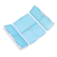 HEALLILY contenitore per pillole 2 pezzi portatile 7 scomparti porta pillole contenitore per medicinali per vitamine pillole grandi e piccole e farmaci perfetti per viaggiare all'aperto (blu)