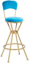 HLWJXS Sedia Sgabelli da Bar Struttura Imbottita Sedia da Pranzo in Metallo Stile Moderno, con Schienale Sedia da Pranzo per Pub, Ristorante, Cucina Di Casa,Set Di 2