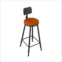 JXXDDQ Sgabello da Bar Struttura in Metallo Sedia da Bar di Moda Arredi tondi Sedia da Tavolo Alta Tavolo in Ferro 99 * 40 * 40cm (Color : Round)